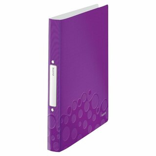 Ringbuch Leitz 4257 WOW, A4, 2-Ringe, Ringdurchmesser: 25mm, violett metallic