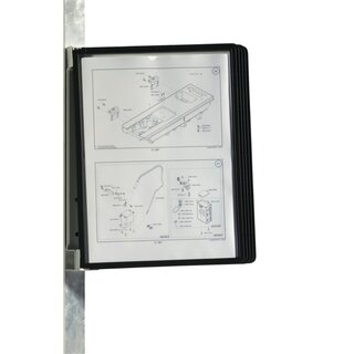 Sichttafel-Wandelement Durable 5914 VARIO wall 5, inklusive 5 Tafeln, schwarz