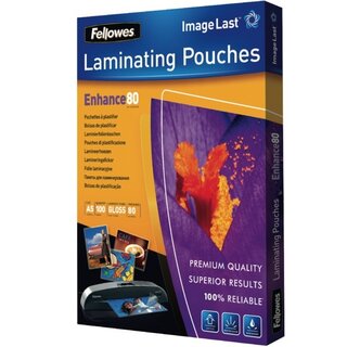 Laminiertaschen Fellowes 5306002, A5, 80 Micron, 100 Stück