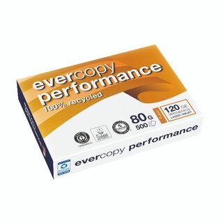 Kopierpapier Recycling Evercopy 50069, A3, 80g,...