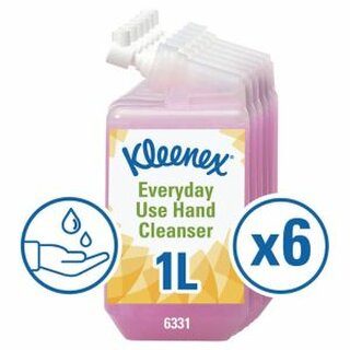 Flssigseife Kleenex 6331 Waschlotion, leicht parfmiert, pink, 6 x 1 Liter