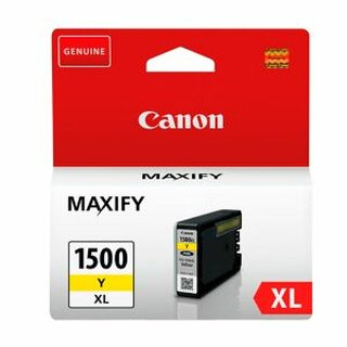 Tintenpatrone Canon 9195B001 - PGI-1500XL, Inhalt: 12ml, gelb