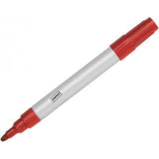 Permanentmarker, Rundspitze, 1,5 - 3 mm, Schreibf.: rot