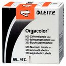 Ziffernsignal Leitz 6604/1, Orgacolor, Ziffer 4, orange,...