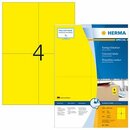 Etiketten Herma 4396, 105 x 148mm (LxB), gelb, 400 Stck