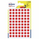 Markierungspunkte Avery Zweckform PSA08R, D 8mm, rot, 490...