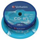 CD-R Verbatim 43432, 700MB, 80Min, 52x, Spindel mit 25 Stck