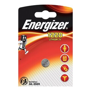 Batterie Energizer 638900, Knopfzelle, CR1220, 3 Volt,...