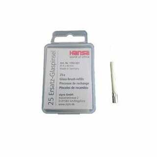 Ersatzpinsel Hansa 1152021, fr Glasradierer, 40mm, 25 Stck
