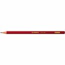 Bleistift Stabilo 306, Hrtegrad: HB, rot lackierter...