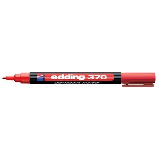 Industriemarker edding 370, Rundspitze, Strichstrke: 1mm, rot