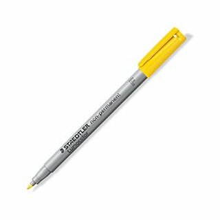 OHP-Stift Staedtler Lumocolor 316F, wasserlslich, Strichst.: 0,6mm, gelb, 10St