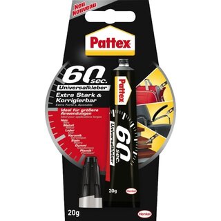 Sekundenkleber Pattex PUK6K, Universal 60 Sec., 20g