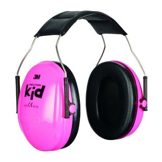Kapselgehörschutz 3M H510AK, Kid, 27dB, neon pink