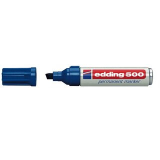 Permanentmarker edding 500, Keilspitze, Strichstärke:...