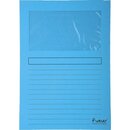 Sichtmappe Exacompta 50106E, A4, hellblau, 100 Stck