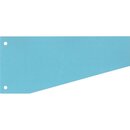 Trennstreifen 10,5 / 6 x 24cm, Trapez, blau, 100 Stck