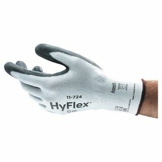 Schnittschutzhandschuhe HyFlex 11-724, Gre 9, schwarz/wei, 1 Paar