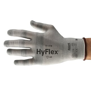 Mechanikschutzhandschuhe HyFlex 11-318, Mehrzweck, Gre 10, grau, 1 Paar