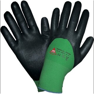 Klteschutzhandschuhe Hase Superflex Winter, Gre 10, grn/schwarz, 1 Paar