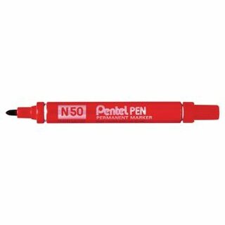 Pentel N50 Permanent Marker 1,5-2 mm Rot