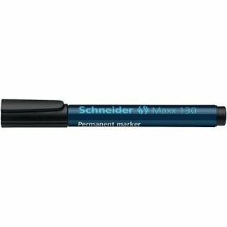 Permanentmarker Schneider Maxx 130, Rundspitze, Strichstrke: 1-3mm, schwarz