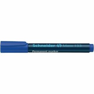 Permanentmarker Schneider Maxx 133, Keilspitze, Strichstrke: 1+4mm, blau