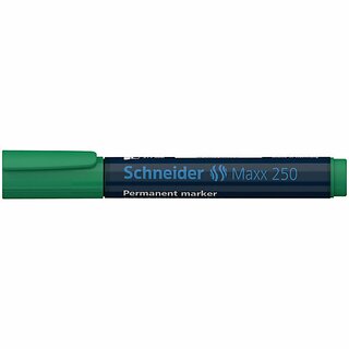 Permanentmarker Schneider Maxx 250, Keilspitze, Strichstrke: 2+7mm, grn