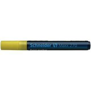 Lackmarker Schneider Maxx 270, Rundspitze, Strichstrke: 1-3mm, gelb