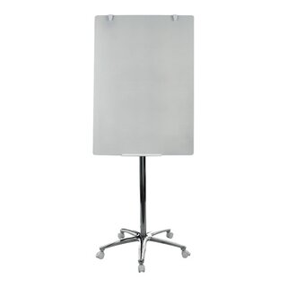 Flipchart Bi-Office GEA4850126, aus Glas, Mae: 100 x 70cm, silber/wei