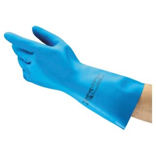 Chemikalienschutzhandschuhe Versatouch 37-501, Nitril, Gr. 7,5, blau, 1 Paar