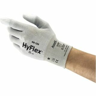 Mechanikschutzhandschuhe HYFLEX 48-135, Mehrzweck, Gre 6, grau, 1 Paar