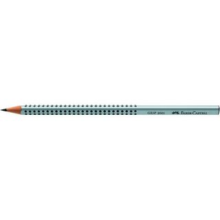 Bleistift Faber-Castell 117002 2001, 2B, silbergrau...