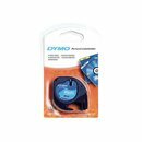 DYMO Schriftband S0721650, 12mm x 4m, schwarz auf blau