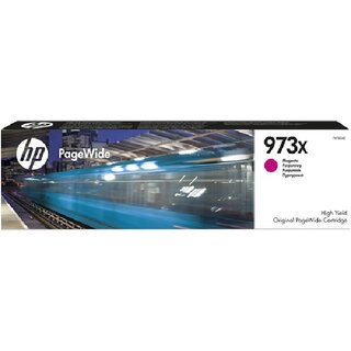 Tintenpatrone HP F6T82AE - 973X, Reichweite: 7.000 Seiten, magenta