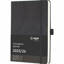 Sigel Buchkalender C2601, Conceptum, 1W/2S, 18 Mon.,...