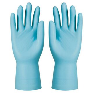 Einwegschutzhandschuhe KCL Dermatril P 743, Nitril, blau,...
