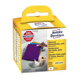 Rollenetiketten Avery Zweckform ASS0722540 32x57 mm, we,...