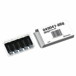 USB-Stick Verbatim 49047 Pinstripe, Speicherkapazitt: 32GB, schwarz, 5 Stck