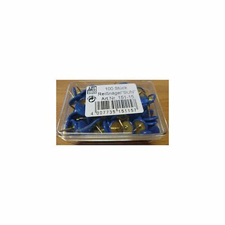 Reingel Alco 151, Durchmesser: 9,5mm, vermessingt, blau berzogen, 100 Stck