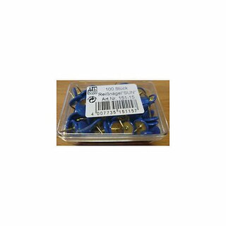 Reingel Alco 151, Durchmesser: 9,5mm, vermessingt, blau berzogen, 100 Stck