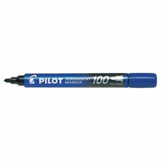 Permanentmarker Pilot SCA-100-L, Rundspitze, Strichstrke: 1mm, blau