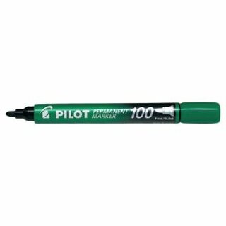 Permanentmarker Pilot SCA-100-G, Rundspitze, Strichstrke: 1mm, grn