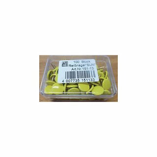 Reingel Alco 151, Durchmesser: 9,5mm, vermessingt, gelb berzogen, 100 Stck