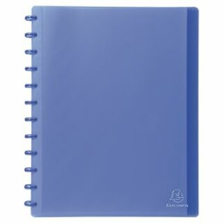 Sichtbuch Exacompta 86352E, A4, mit 30 Hllen, transluzent blau
