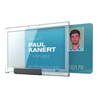 Namensschild Durable Pushbox 8922, für 1 Ausweis 54 x...