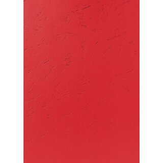 Einbanddeckel Exacompta 2782C, A4, Lederstruktur, rot, 100 Stck