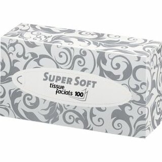wepa Kosmetiktuch Super Soft 205059, 2-lagig, 21 x 20,5 cm, wei, 100 Stck