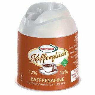 Kaffeesahne Hochwald 4184, 12% Fettgehalt, Kanne mit 200g
