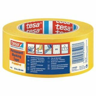 Bodenmarkierung Tesa 4169, PVC, 50mm x 33m, gelb